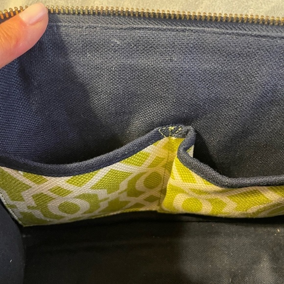 Spartina 449 Heyward Leather and Linen Double Strap Classic Purse Shoulder Bag - Picture 7 of 13